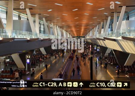 Asien, Katar, Doha, Hamad internationaler Flughafen Stockfoto