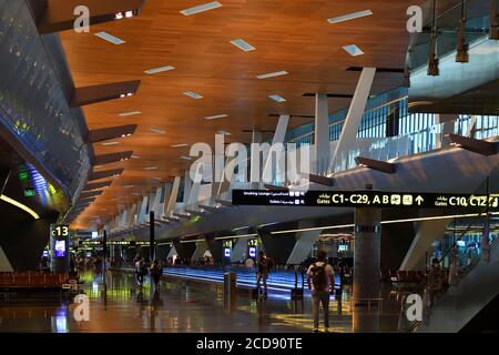 Asien, Katar, Doha, Hamad internationaler Flughafen Stockfoto