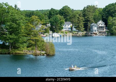 Kanada, Ontario, die Thousand Islands Region am St. Lawrence River, zwischen Kanada und den USA Stockfoto