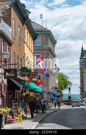 Kanada, Quebec, Quebec City, St. Louis Street Stockfoto