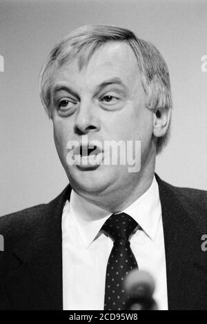 Chris Patten – Staatssekretär für Umwelt. Konservative und unionistische Parteikonferenz im Bournemouth International Centre in Dorset. Oktober 1990. Foto: Neil Turner Stockfoto