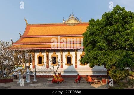 Laos, Luang Prabang, Vat Nong Sikhounmuang Stockfoto