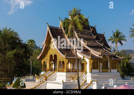 Laos, Provinz Luang Prabang, Luang Prabang, Haw Pha Bang im Königspalast Stockfoto