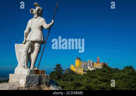 Portugal, Sintra, Nationalpalast von Pena Stockfoto