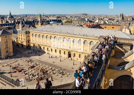 Frankreich, Paris, Besuch vom Pantheon und Paris 1 Pantheon Sorbonne Universität Stockfoto