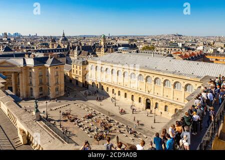 Frankreich, Paris, Besuch vom Pantheon und Paris 1 Pantheon Sorbonne Universität Stockfoto