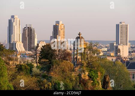 Frankreich, Paris, der Park des Buttes de Chaumont Stockfoto