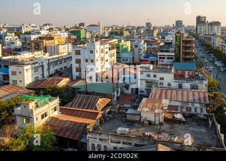 Myanmar (Burma), Mandalay Region, Mandalay City, Allgemeine Ansicht Stockfoto