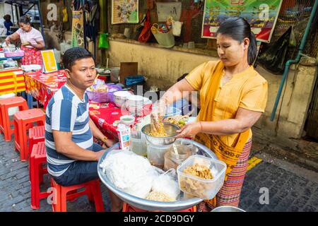 Myanmar (Burma), Yangon, Bogyoke Market Stockfoto