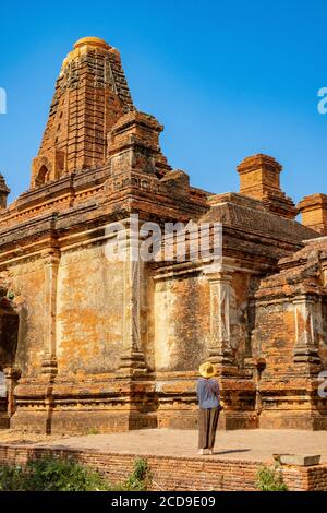 Myanmar (Burma), Mandalay Region, buddhistische archäologische Stätte von Bagan als Weltkulturerbe der UNESCO, Wetkyi in Gubyaukgyi Tempel Stockfoto