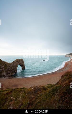 , - 01. Jan 1970: Durdle Door Dorset im Juli Stockfoto