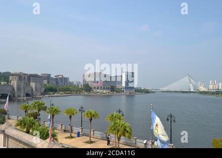 Blick auf den putrajaya Kanal von malaysia Stockfoto