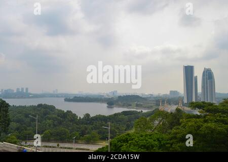 Blick auf den putrajaya Kanal von malaysia Stockfoto