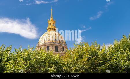 Paris, der Invalidendom, schönes Denkmal Stockfoto