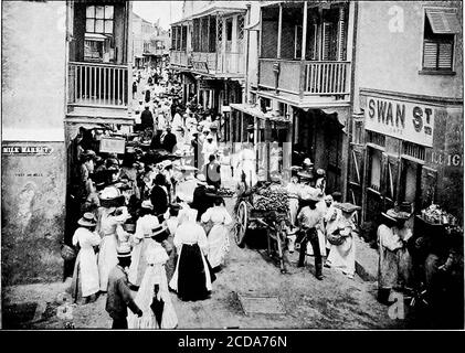 . Leben und Abenteuer in den Westindien; eine Fortsetzung von Adventures auf der Suche nach einem Leben in Spanisch-Amerika . Die Wharf, direkt unter der Brücke, Bridgetown.. Swan Street, Bridgetown. BARBADOS Statut Miles A.TJjA.J&gt;^TIC T^^oehR. O C B A N Stockfoto