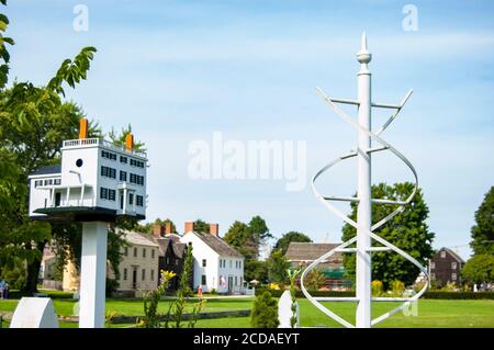 Das historische Strawbery Banke Museum, ofl koloniale Installation in New Hampshire, Portsmouth Stockfoto