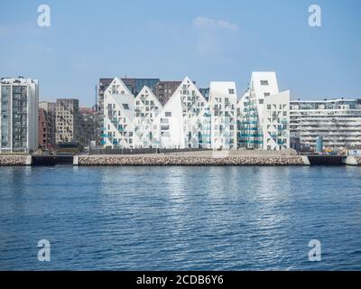 Moderne Wohnanlage Isbjerget in Aarhus Stockfoto