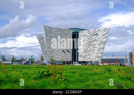 Belfast - August 2019: Titanic Museum Stockfoto