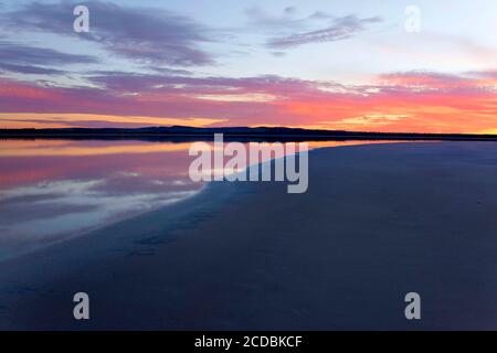 Lake Ninan Salt Lake, Victoria Plains, Westaustralien Stockfoto