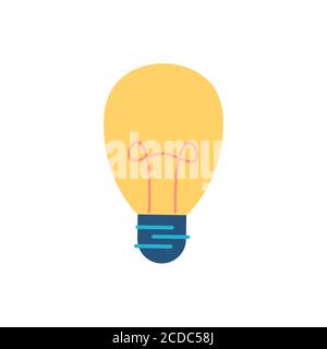 vektor-Illustration Symbol Lampe Idee isoliert Stock Vektor