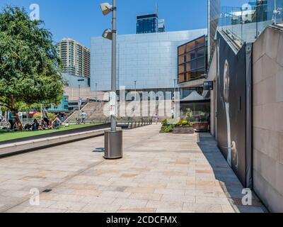 Vorderbereich des Concourse Chatswood Vorort im unteren Norden Ufer Stockfoto