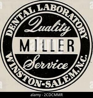. Bulletin der North Carolina Dental Society [Serie] . MILLER DENTAL LABORATORY WINSTON-SALEM, N. C.AKKREDITIERT VON N.C.D.S. TELEFON L-6721 GEGRÜNDET 1915 Central DentalLaboratory S p. O. Box 1732 ERVICEATISFACTION E. B. ANDERSON Durham, N. C. Stockfoto