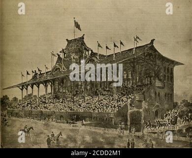 . Züchter und Sportler . Vol. XXVII. Nr. 13.0.313 BUSH STREET. SAN FRANCISCO, SAMSTAG, 28.1895. SEPTEMBER. SUBSCRIPTIONFIVE DOLLAR PRO JAHR. DIE GEPLANTE NEUE TRIBÜNE IM OAKLAND TRABRENNPARK. [FOTOGRAFIERT VON EINER AQUARELLSKIZZE AUS PLÄNEN VON M. J. LYONS.] 19 Neuer Tribüne für OaklandTrotting Park vorgeschlagen. Der obige Schnitt repräsentiert den Stil des Grand Stand zu belilt am Oaklaud Trotting Park imder Pläne von M. J.Pods, der San Francisco Architekt gezeichnet, und die FIN*aed bis zum 1. Januar, 1S96. Die Architekten kurieren derzeit Angebote für den Abschluss von Verträgen auf« verschiedenen Arten Stockfoto