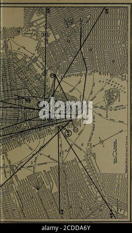 . Geographie durch das Stereoskop . NEW YORK CITY 6 von New York City. Lassen Sie Ihre Beschreibung alles einschließen, auf das Ihre Aufmerksamkeit in diesem Mann-ual und alles andere gerichtet wurde, das Sie interessierte. Sky Scrapers in New York Finden Sie auf der Karte unsere zweite Position und hinweisdie Richtung, in die wir schauen sollen. Position 2. Von Brooklyn Bridge, West, die NewWorlds Metropolis (A) in welche Richtung von Greater New Yorkguckt man (siehe Karte, Position 2) ? Was hinter uns und links? Welchen Fluss überquert diese Brücke? Wie sieht es im Breitenvergleich mit North oder Hudson River aus (siehe Karte) Stockfoto