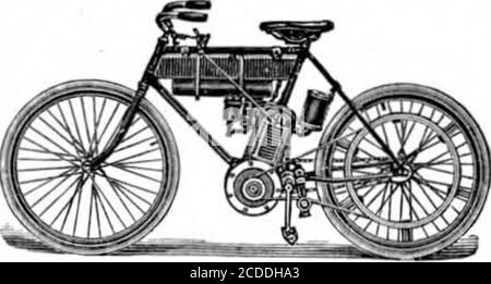 . Scientific American Volume 86 Nummer 14 (April 1902) . &gt;a.ve i Unsere Energie in up-grade Wheeling. Lassen Sie den Motor die harte Arbeit und tun Sie es gut, schnell und zufriedenstellend. Experten sagen, dass der HOLLEYMotor Bicycleist überlegen tc sowieso gebaut. Es wird mit der größten Sorgfalt aus den besten Materialien von den Skillederern unter der Aufsicht von denen, die Motorrad-Zyklen eine Studie gemacht haben, hergestellt. HOLLEY .MOTOR CO. BRADFORD PA,. Stockfoto
