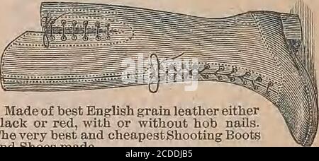 . Wald und Bach . Hersteller von Decoy Enten aller Art. FirstQuality, 9 US-Dollar pro doz.; sewood Quality, 7 US-Dollar: Dritte Qualität, 45. Auch Gänse, brent, Ruß, Schwan und Snipedecoys. Duck- und tm-key-Anrufe. Köder gemacht wie jedes Muster fumiseci. Ohne Aufpreis.großer Bestand. Jagdstiefel Und -Schuhe... Hergestellt^besten englischen Korn Leder eitherschwarz oder rot, mit oder ohne Kochfeld nads.The besten und billigsten Shooting Bootsand Shoes made.also Waffenkoffer, Abdeckungen, I   eggius, PatronenGürtel und Taschen, Munitionskoffer, Holster und Gürtel, Fahrradtaschen. GROSSHANDELSUNTERNEHMEN FÜR GEBURTSHILFE. JOHN D. BKXHEL, Hersteller von SpO Stockfoto