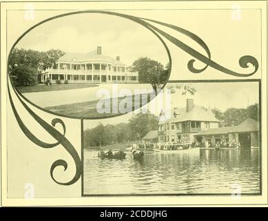 . Blick auf Providence . ROGER WILLIAMS DENKMAL, ROGER WILLIAMS PARK.vor dem Betsy Williams Cottage. Der Sockel ist von einer Treppe überragt von der Bronzestatue von Roger Williams umgeben.Geschichte steht unter Einschreiben auf die Tafel des Ruhmes seinen Namen und 1636.. PARK CASINO, ROGER WILLIAMS PARK, errichtet für die Unterbringung von Besuchern, mit einem ausgezeichneten Café und einer Halle für Tanz und Whist Partys. DAS BOOTSHAUS, ROGER WILLIAMS PARK.ein ausgedehnter umrundender See windet sich durch den Park, überquerte byseveral malerische Brücken, die reizvolle Exkursionen in boatsan ermöglichen Stockfoto