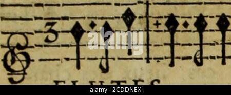 . Amadis de Grece; tragedie en musique, représentée pour la Premiere fois, par l'Accademia royale de musique, le vingt-simiéme mars 1699 . -m :i:z::t: mes les plus doux, t »- ^zj:z*:jz:::=; mes les plus doux. Les E- 8g AMADIS DEGRECE, TRAGEDIE. AIR pour les Bergers.          ?   FLÖTEN. G^H^-Steiê^l FLÖTEN. « te B =-== Stockfoto