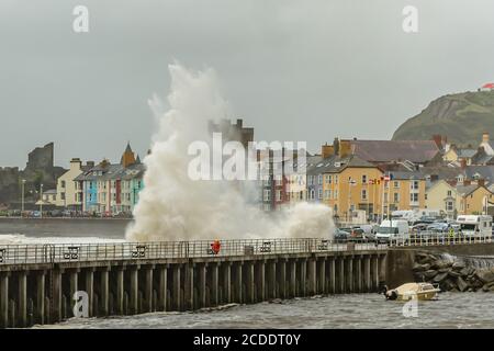 Aberystwyth Sturm Francis Stockfoto