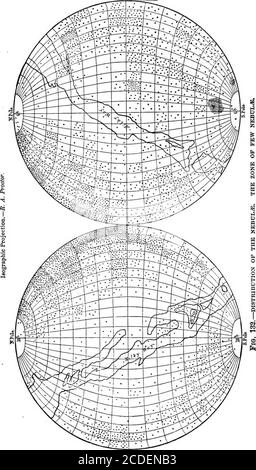 . Astronomie für Studenten und allgemeine Leser . in Andromeda) gibt ein kontinuierliches Spektrum, während die Nebel des Orion, die ziemlich glitzert mit kleinen Sternen, hat eine diskontinuierliche = Feige. 131. – spectkum: Op ein planetarischer Nebel. Spektrum, zeigt es als ein wahres Gas. Die meisten dieser Sterne sind toofaint getrennt mit dem Spektroskop untersucht werden, so dass wecannot sagen, ob sie das gleiche Spektrum wie die Nebel haben. Das Spektrum der meisten Cluster ist kontinuierlich, was darauf hinweist, dass die einzelnen Sterne wirklich stellar in ihrer Natur sind. In einigen Fällen bestehen Cluster jedoch aus einer Mischung von nebulos Stockfoto