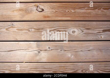 Vollrahmen Holzhintergrund aus Planken. Stockfoto