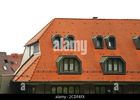 Fragment eines Gebäudes in Freiburg im Breisgau. Deutschland Stockfoto