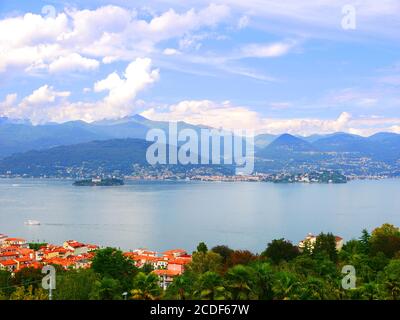 Stresa, Italien: Lago Maggiore Seeblick Stockfoto