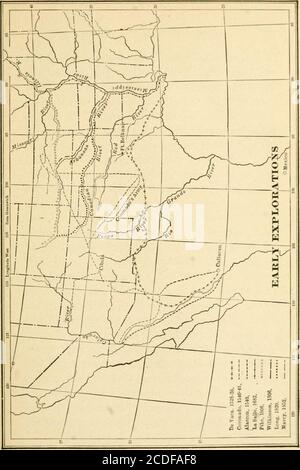 . Die wesentlichen Fakten der Oklahoma Geschichte und Höflichkeiten . Washington Irving. AMERIKANISCHE ERKUNDUNGEN 17 die östlichen Indianer, die dann in den östlichen Teil des indischen Territoriums entfernt wurden. Das Wichtigste im Zusammenhang mit dieser Expedition ist, dass George CatHn, der zelebrierte Maler von Indianern und indischen Szenen, mit der Party war und eine Reihe von wertvollen Malereien machte, die uns eine richtige Vorstellung davon bewahren, wie der Inder auf seinem heimischen Boden wirklich erschien. Wie bereits erwähnt, wurden drei Versuche unternommen, um die Quelle des Roten Flusses zu verfolgen.Kapitän Sparks (1806) war sauer geworden Stockfoto