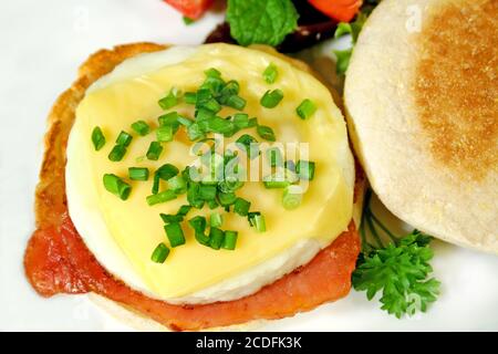 Eier-Speck Und Käse Muffin Stockfoto