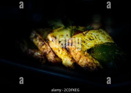 Paneer Tikka-Platte Stockfoto