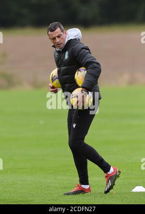 28. August 20, Ormiston, East Lothian, Schottland. VEREINIGTES KÖNIGREICH. Hibernian Training Session for Sundays SPL match vs Aberdeen Credit: eric mccowat/Alamy Live News Stockfoto