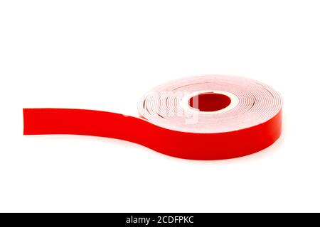 Doppelseitiges Klebeband isoliert auf weißem Hintergrund Stockfoto