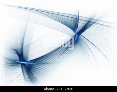 Binärer Code-Datenfluss, binärer Stream, Kommunikation, Stockfoto