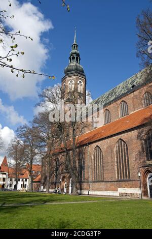 Greifswalder Dom St. Nikolaus, Mecklenburg, Stockfoto