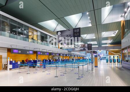 Findel, Luxemburg - 23. Juni 2020: Terminal-Gebäude des Findel Airport (LUX) in Luxemburg. Stockfoto