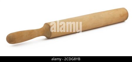 Hölzernen Nudelholz Stockfoto
