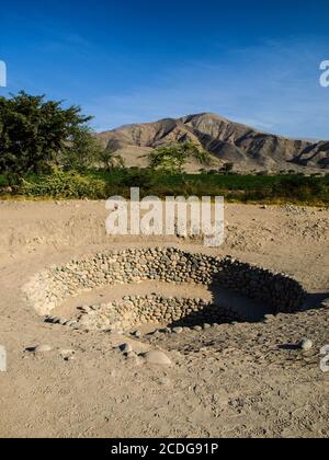 Aquadukte von Cantayoc Stockfoto