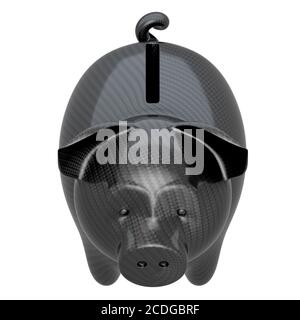 Carbon Sparschwein: Stabilität und Vertrauen Stockfoto