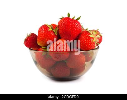 Frische Erdbeeren in einer Tasse Stockfoto