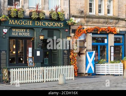 Traditionelles schottisches Pub, Edinburgh, Schottland Stockfoto